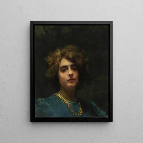 Das Collier - Alice Pike Barney — gerahmtes Bild an der Wand