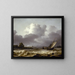 L'orage - Allaert van Everdingen — gerahmtes Bild an der Wand