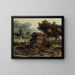 Landschaft mit Sägewerk - Allaert van Everdingen — gerahmtes Bild an der Wand