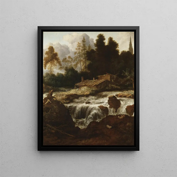 Allaert van Everdingen - Landscape with a Waterfall.webp