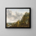 Landschaft im Norden mit Wasserfall - Allaert van Everdingen — gerahmtes Bild an der Wand