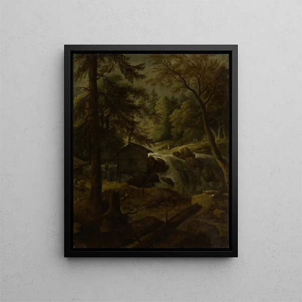 Allaert van Everdingen - Norwegian Landscape with Watermill on a Stream.webp