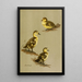 Junge Stockenten des Rotkopf-Enten - Allan Brooks — gerahmtes Bild an der Wand