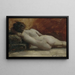 Nackt liegend - Allan Douglas Davidson — gerahmtes Bild an der Wand