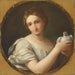 Allegorie der Unschuld - Giovanni Domenico Cerrini — in einem Innenraum präsentiert