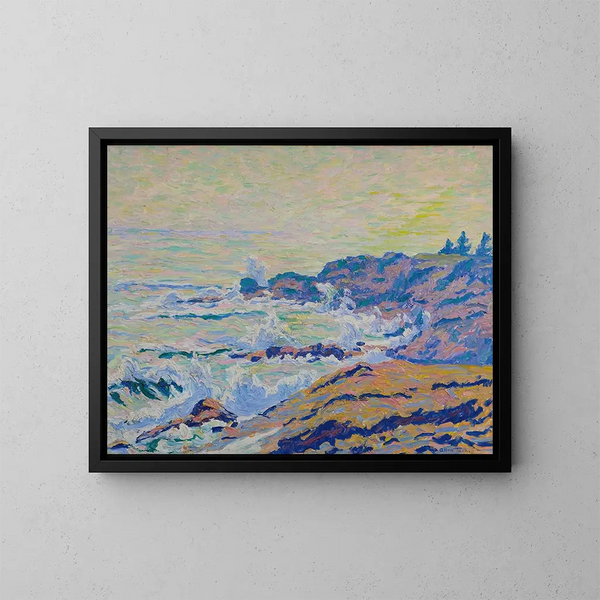Le long de la côte - Allen Tucker — gerahmtes Bild an der Wand
