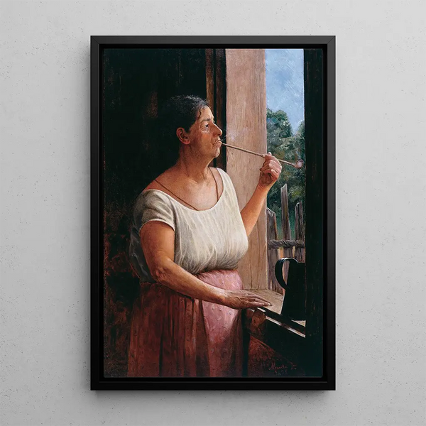 Nh Chica - Almeida Júnior — gerahmtes Bild an der Wand