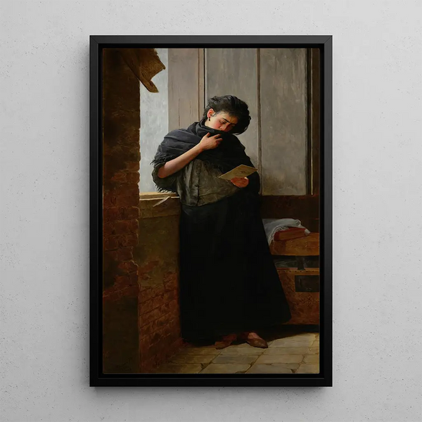 Saudade - Almeida Júnior — gerahmtes Bild an der Wand