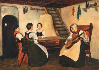 Alois Gabl - Musical entertainment in the living room.webp