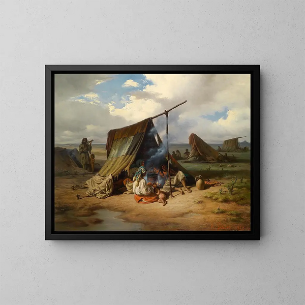 Gitan en repos - Alois Schönn — gerahmtes Bild an der Wand