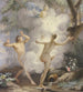 Alpheus verfolgt Arethusa, die von Diana gerettet wird - Arnout Rentinck — Ansicht des Kunstwerks