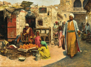 Alphons Leopold Mielich - Im alten Mostichviertel von Bulah in Cairo.webp