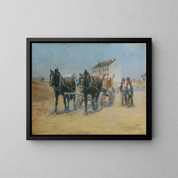 In der Karriere von Hernals - Alphons Leopold Mielich — gerahmtes Bild an der Wand