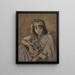 Junge Berberin - Alphonse Birck — gerahmtes Bild an der Wand