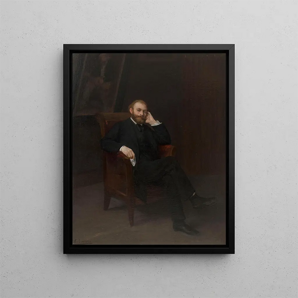 Portrait von Édouard Manet - Alphonse Legros — gerahmtes Bild an der Wand