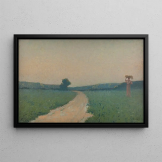 Alphonse Osbert - La route des champs le matin.webp