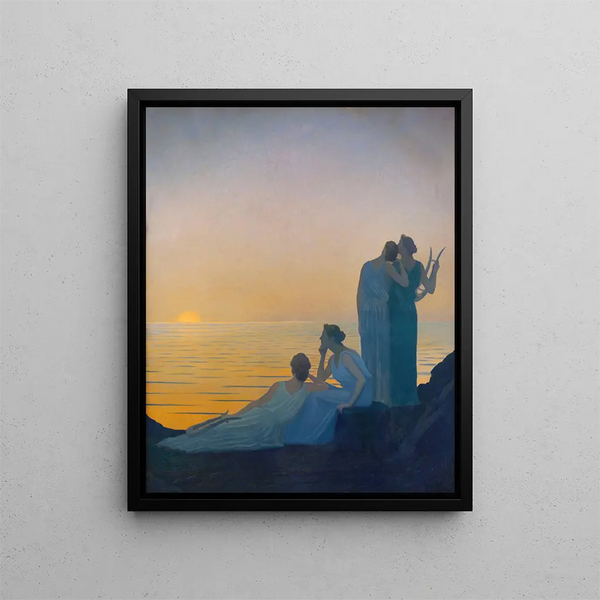 Abend antik - Alphonse Osbert — gerahmtes Bild an der Wand