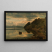 Ambiance du soir Skogsfjord Mandal - Amaldus Nielsen — gerahmtes Bild an der Wand