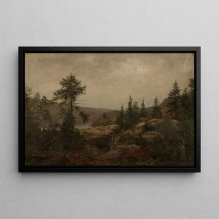 Amaldus Nielsen - Duskregn Grden Foss Mandalselven.webp