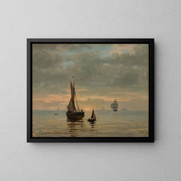 Nach der Erinnerung - Amaldus Nielsen — gerahmtes Bild an der Wand