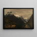 Berge von Fjærland, Sogn - Amaldus Nielsen — gerahmtes Bild an der Wand