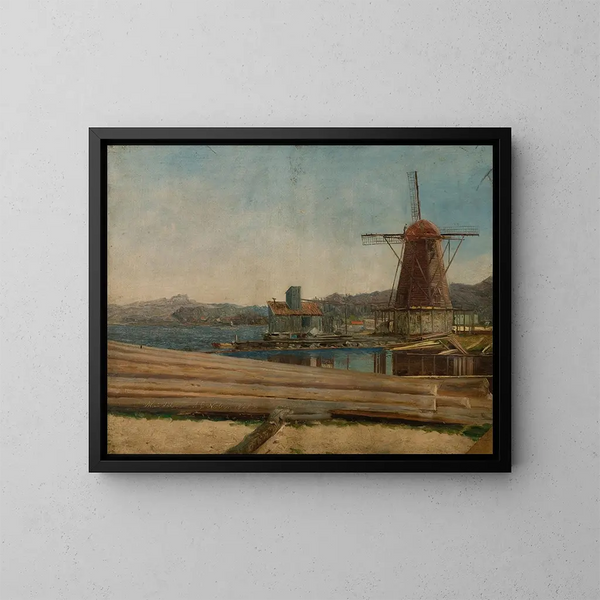 Le Garveriet de Mandal - Amaldus Nielsen — gerahmtes Bild an der Wand