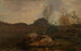 Pferde, bewaldeter Fjord in Mandal - Amaldus Nielsen — Ansicht des Kunstwerks