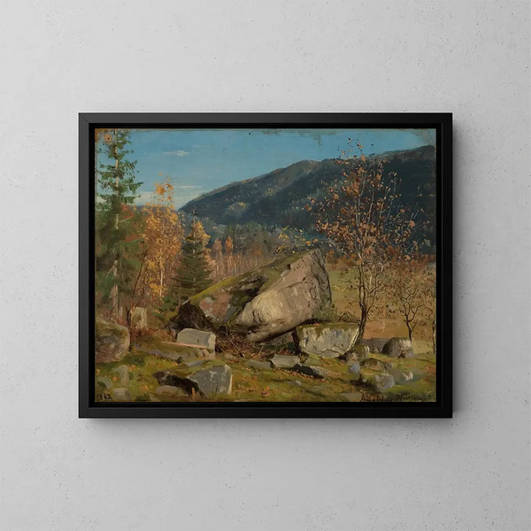 Hstdag Bjelland Mandal - Amaldus Nielsen — gerahmtes Bild an der Wand