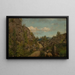 Ambiance matinale sur la route de Frisland, Mandal - Amaldus Nielsen — gerahmtes Bild an der Wand