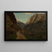 Landschaft von Gudvangen - Amaldus Nielsen — gerahmtes Bild an der Wand