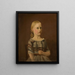 Portrait der Kusine des Künstlers, Frau Caterine Kamstrup, 12 Jahre alt - Amaldus Nielsen — gerahmtes Bild an der Wand