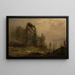 Landschaftsbild im Nebel - Amaldus Nielsen — gerahmtes Bild an der Wand