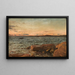 Wind des Meeres bei Hvalene - Amaldus Nielsen — gerahmtes Bild an der Wand