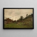 Landschaft von Hardanger - Amaldus Nielsen — gerahmtes Bild an der Wand