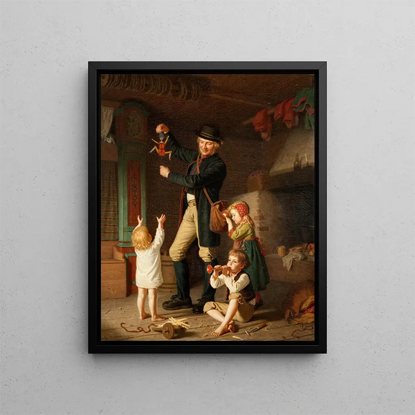 Jumping Jack - Amalia Lindegren — gerahmtes Bild an der Wand
