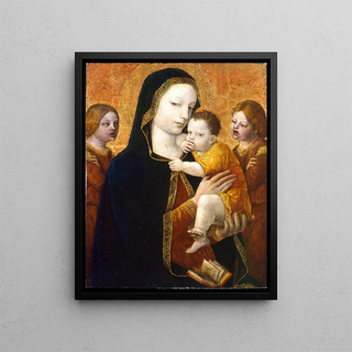 Ambrogio Bergognone - The Virgin and Child with two Angels.webp