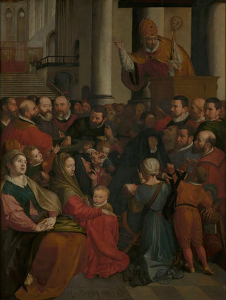 Ambrosius Francken I - Saint Eligius of Noyon Preaches in Antwerp.webp