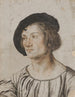 Portrait eines jungen Mannes - Ambrosius Holbein — Ansicht des Kunstwerks