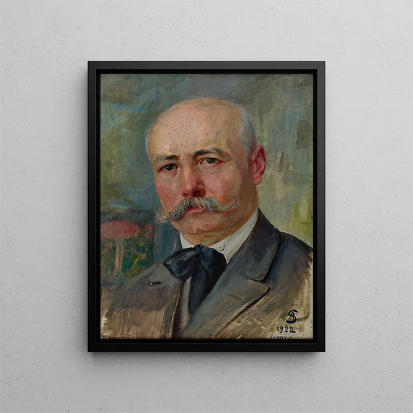 Selbstporträt - Ambroży Sabatowski — gerahmtes Bild an der Wand
