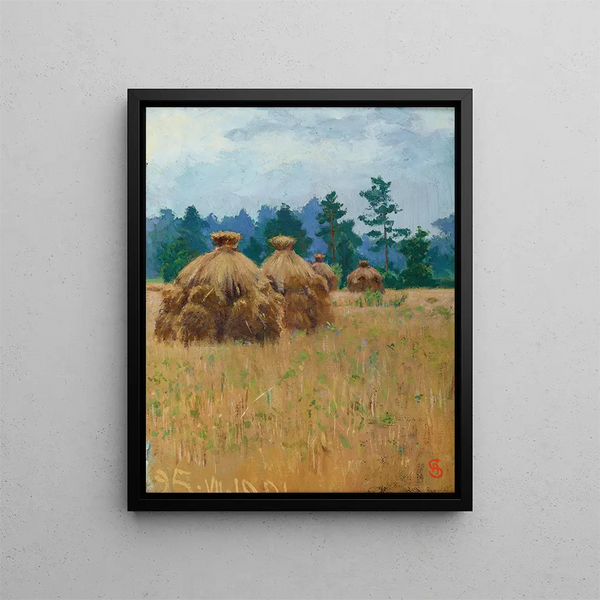 Meules de maïs volhyniennes - Ambroży Sabatowski — gerahmtes Bild an der Wand