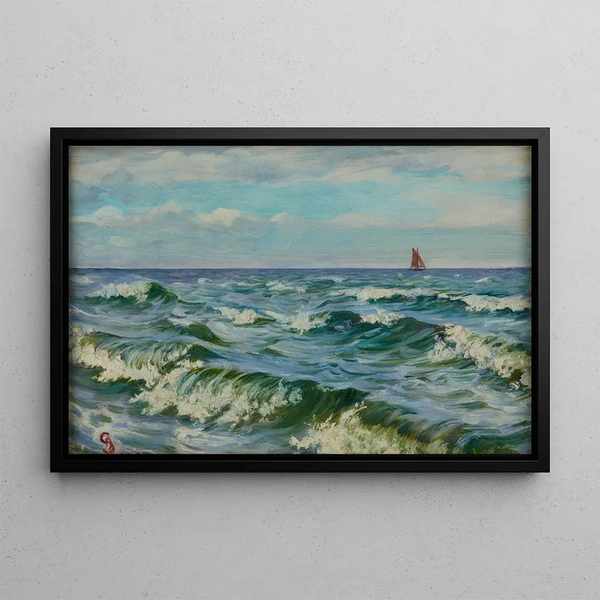 Windiger Tag - Ambroży Sabatowski — gerahmtes Bild an der Wand