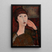 Reproduktion des Gemäldes Adrienne, Frau mit Pony - Amedeo Modigliani