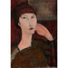 Reproduktion des Gemäldes Adrienne, Frau mit Pony - Amedeo Modigliani