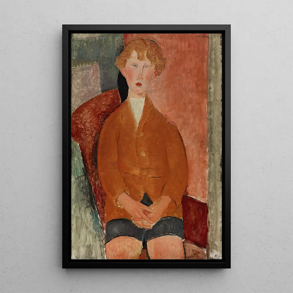 Reproduktion des Gemäldes Junge in kurzer Hose - Amedeo Modigliani