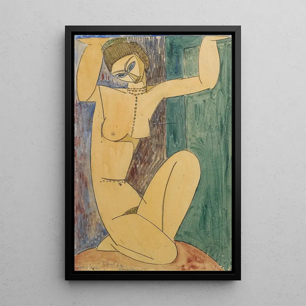 Cariatide - Amedeo Modigliani — gerahmtes Bild an der Wand