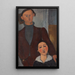 Jacques und Berthe Lipchitz - Amedeo Modigliani — gerahmtes Bild an der Wand