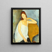 Jeanne Hébuterne - Amedeo Modigliani — gerahmtes Bild an der Wand