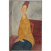 Reproduktion des Gemäldes Jeanne Hébuterne im gelben Pullover - Amedeo Modigliani
