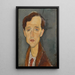 Reproduktion des Gemäldes Portrait de Frans Hellens - Amedeo Modigliani