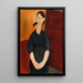 Reproduktion des Gemäldes Portrait de Paulette Jourdain - Amedeo Modigliani